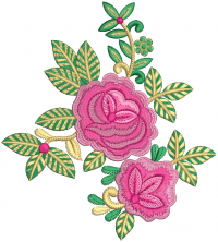 creative flower embroidery design