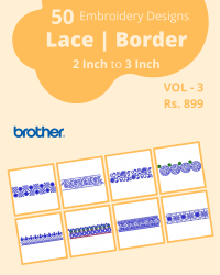 50 Border Designs Pack for Brother Machine