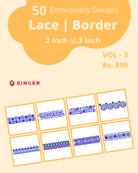 50 Border Designs Pack for Singer Machine