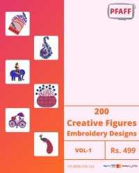 Figure Butta Embroidery Designs Pack for Pfaff Machine