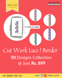 Cut Work Lace & Border Embroidery Designs Pack for Babylock Machine