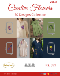 Creative Flowers Embroidery Designs Pack for Babylock Machine