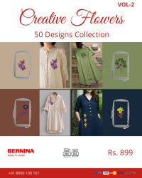 Creative Flowers Embroidery Designs Pack for Bernina Machine