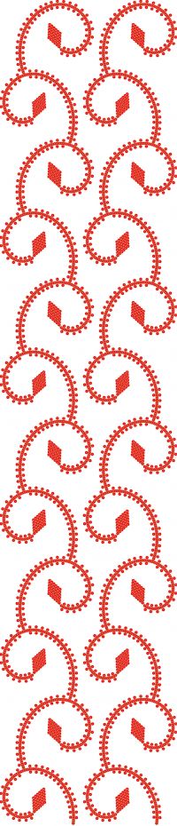 twin sequin 3+5 garment embroidery design