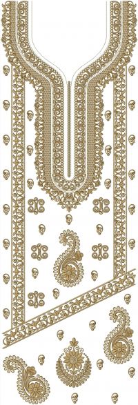 LONG SUIT EMBROIDERY DESIGN
