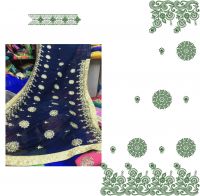 Pallu Skirt Saree Embroidery Design