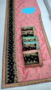 cut past saree embroidery design