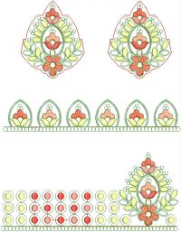 lace butaa saree embroidery design