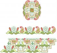 butta lace saree embroidery design