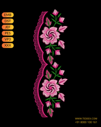 Cut Work Lace Border Embroidery Design
