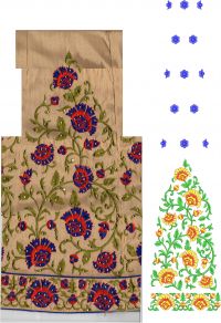 Lehengha embroidery design