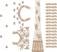 lehengha embroidery design 3mm