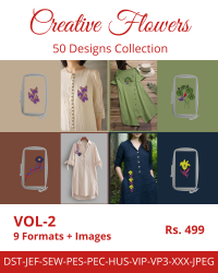 Creative Flower Embroidery Design VOL-2