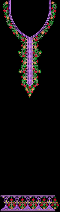 Neck and gala Embroidery designs