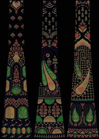 bridal langha choli embroidery design