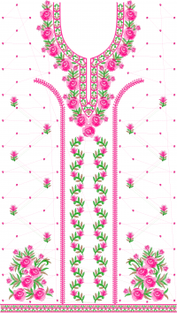 Long suit  embroidery design