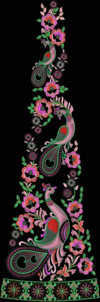 bridal lehenga embroidery design