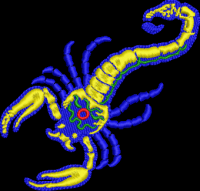 Fantastic Scorpion buta Embroidery design 