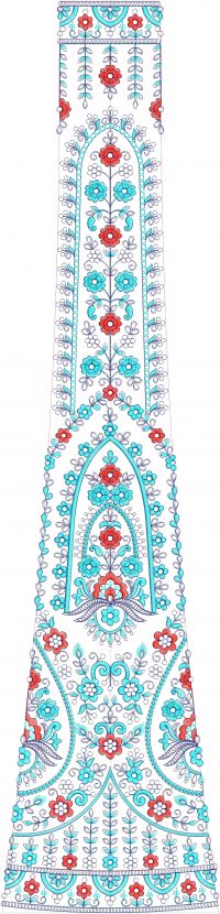 velvet lehengha embroidery design