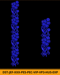 2 Size  Lace Border Embroidery Design
