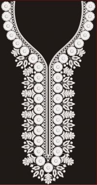 neck embroidery design