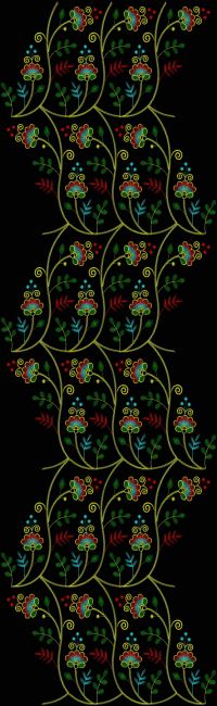New All Over Garment Embroidery Design