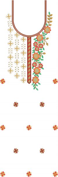 new halka suit embroidery design