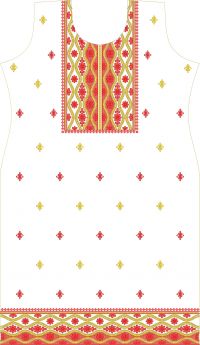 letest beautiful long suite embroidery design wilcom e4 vertion