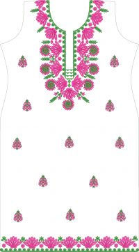 letest beautiful long suite embroidery design