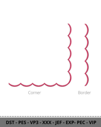 Border & Corner Embroidery Design set 