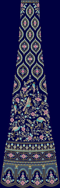 lehengha embroidery design