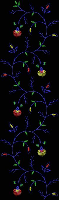 ALL OVER JAL GARMENT EMBROIDERY DESIGN