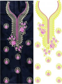 new halka suit embroidery design