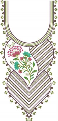 multi neck embroidery design