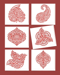 6 butta embroidery design