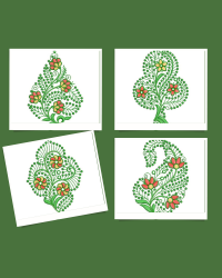 4 butta embroidery design