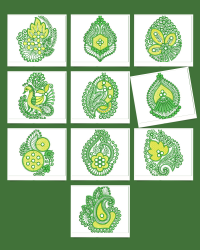 10 butta embroidery design