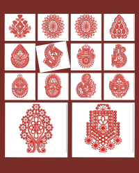 18 butta embroidery design
