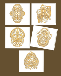 5 butta embroidery design