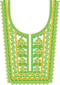 neck embroidery design paper work