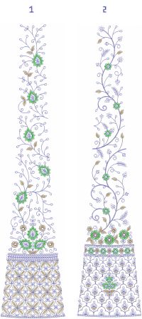 new lehengha kali embroidary design