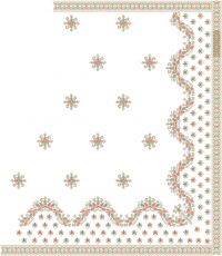 L-pallu saree embroidery design