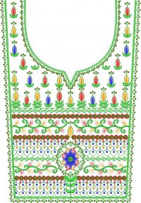 3mm sequin neck embroidery design