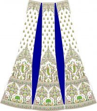 new rich bridal  lehenga kali embrodary design