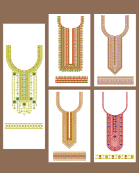 5  sequins Neck embroidery design