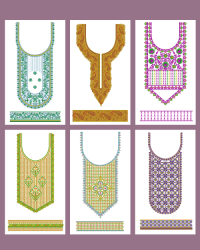 6 Neck Embroidery Design