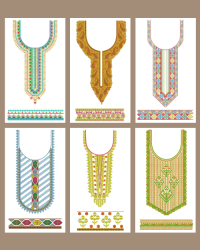 6 Neck Embroidery Design