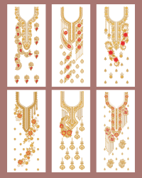 6 long suit embroidery design
