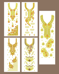 5 long suit embroidery design