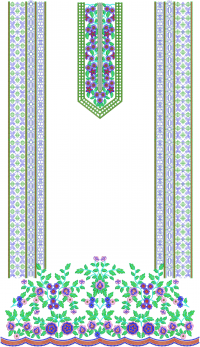 long suit 3 mm  embroidery design